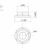 PR M4 Nut (Thin 3.5mm) (4st) - Bild 2