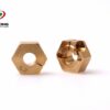 PR Brass hex weighs Wheel Hex 12mm x 5.2mm 3.8gram