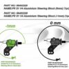 PR S1V4/B10R Aluminum steering block (-1mm) (1pr) - Bild 2