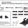 PR S1V4/B10R Aluminum steering block (-1mm) (1pr) - Bild 3