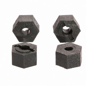 Wheel Hex 12mm x 8mm Plastic (4)